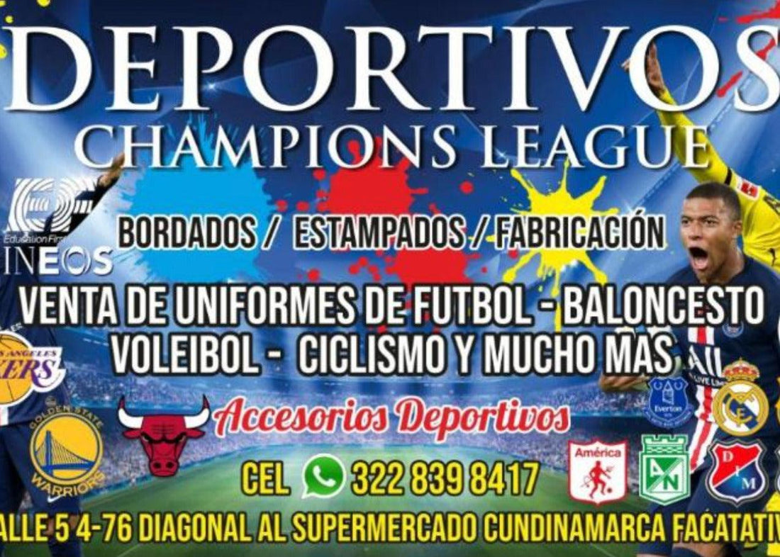 Tienda Deportivos Champions League - Saca Tus Mejores 5
