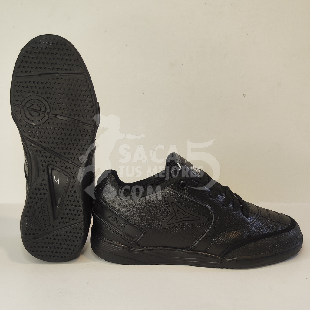 Zapatillas PRO-5 NEGRAS 🚀 para Microfutbol y Futsal Alcon 2026 🔥